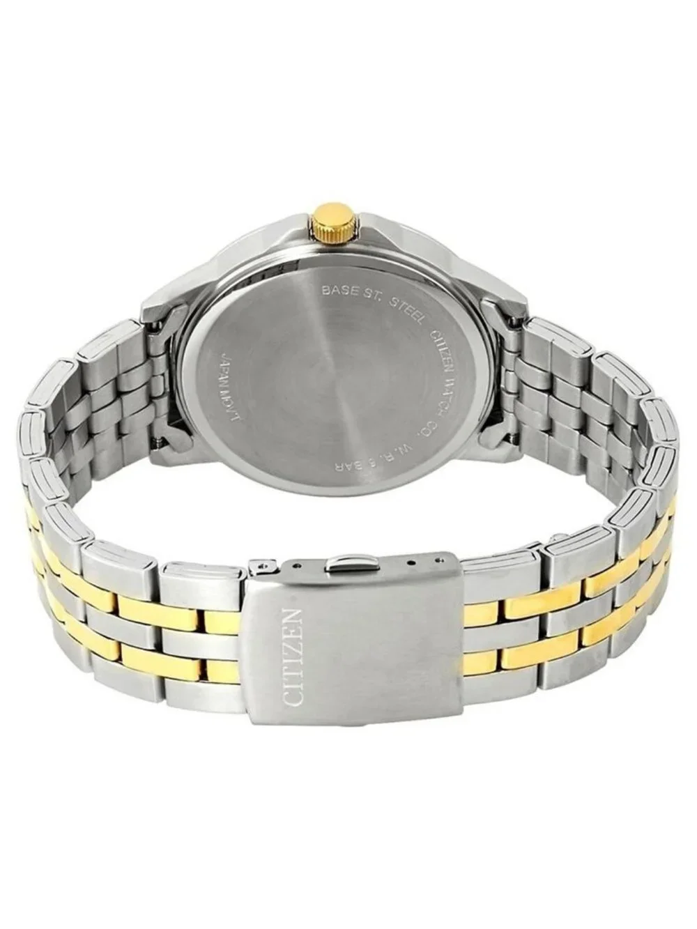 NWT Citizen Quartz Black Dial Two-tone Men's Watch